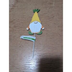 Wooden Garden Gnome Pineapple Decor